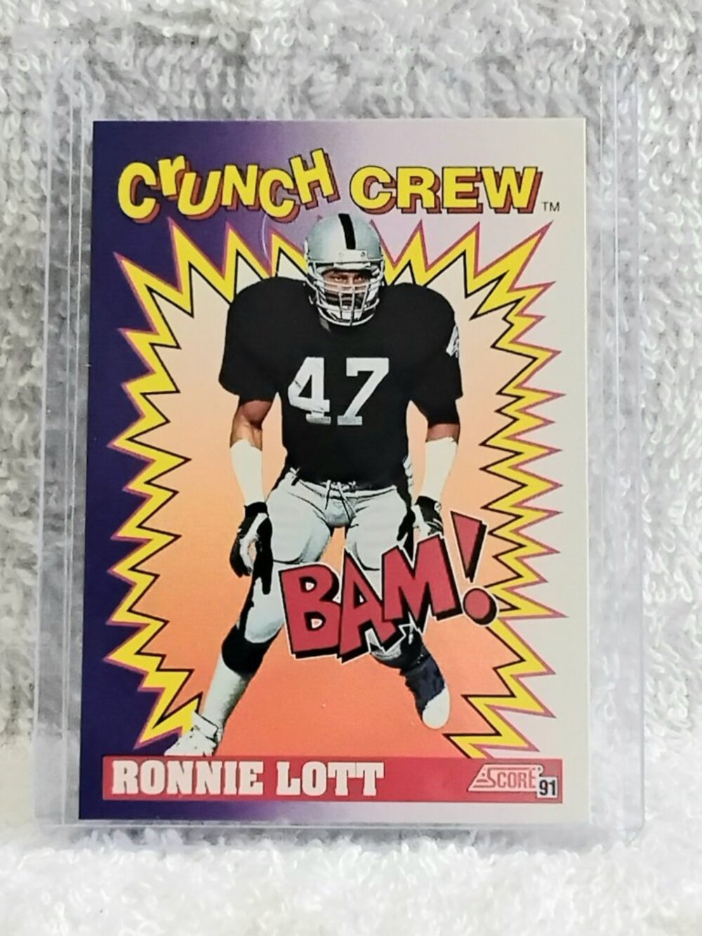 5/$20 Mint 1991 Score Ronnie Lott Crunch Crew NFL Card 651!!